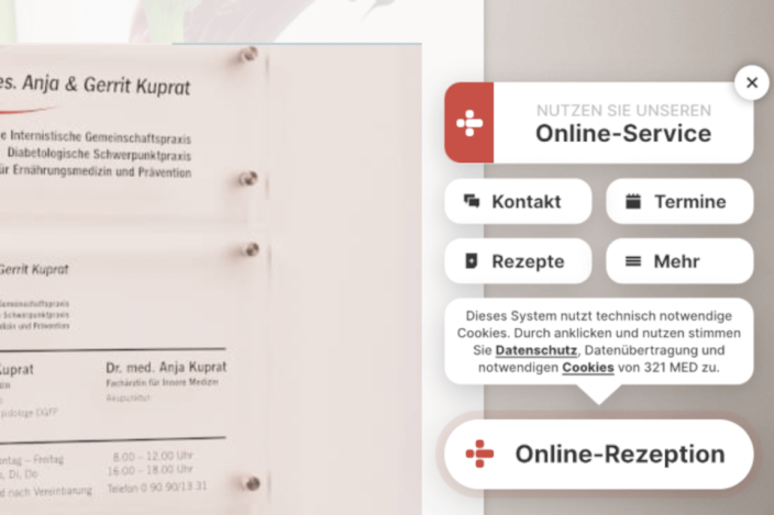 Neu: Unsere Online-Rezeption – jederzeit für Sie da! - Dres. Anja & Gerrit Kuprat - Rain am Lech